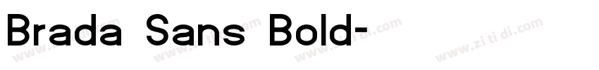 Brada Sans Bold字体转换